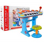 Digitalpiano E-Piano Keyboard Mit Schlagzeug 3 Octaven - Blau