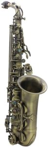 ammoon Hochwertige Antikfinish Bend Eb Es-Dur-Alt-Saxophon