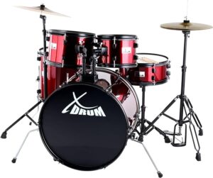 XDrum Rookie 22" Fusion Schlagzeug Komplettset Ruby Red