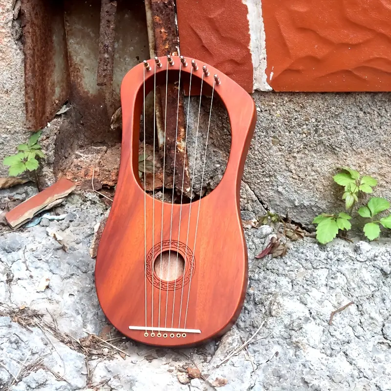 7-Saitige Lyra-Harfe - Traditionelles Griechisches Musikinstrument