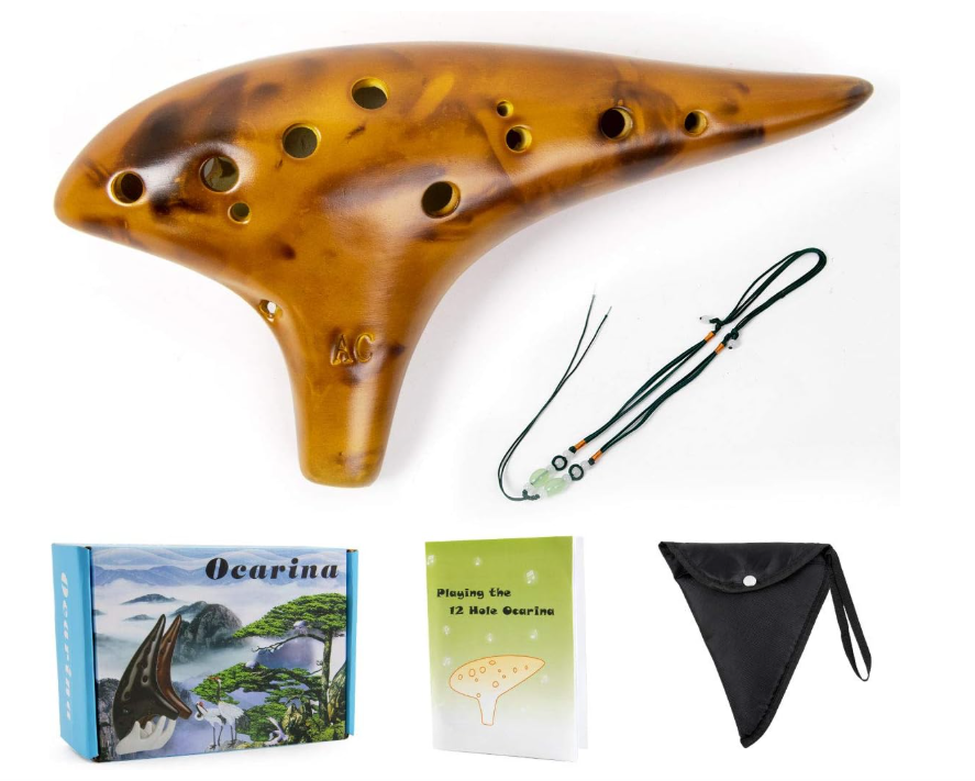 12-Loch Okarina In Rosa – Einfaches Musikinstrument Für Anfänger & Kinder